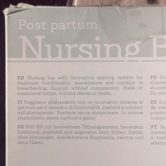 Relax Maternity Nursing Bra NWT Size XL Beige - Picture 7 of 7